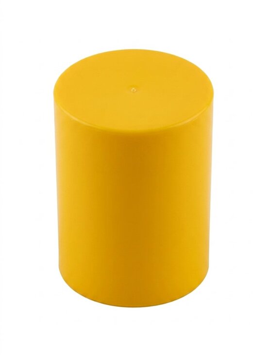 Mattel Other - Bright Yellow Minimalist Plastic Cylinder Cover / Multi-Purpose Cap